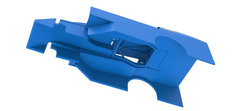 Shell of Northeast Dirt Modified stock car Version 2 Scale 1:25 - Model preview 3