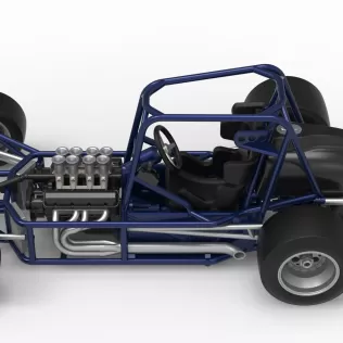 Pavement Silver Crown Car Base Version 2 Scale 1:25 - Model thumbnail 10