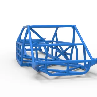 Frame of Vintage Asphalt Modified stock car V2 Scale 1:25 - Model thumbnail 10