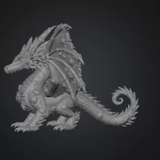 ☀ Sunfire Celestial Dragon STL File for 3D Print - Model thumbnail 10