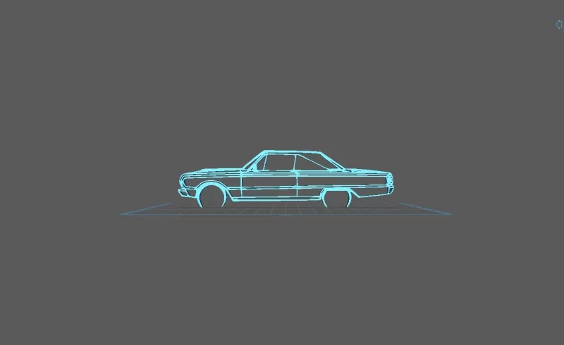 Plymouth - Belvedere GTX 1967 Wall Art - Model preview 1