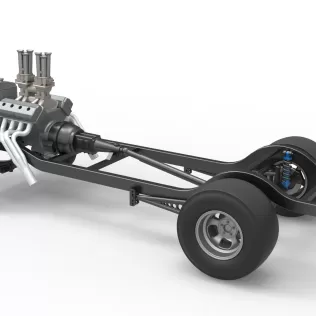 Chassis of Gasser Version 2 Scale 1:25 - Model thumbnail 11