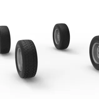 Wheel Set of Dwarf car Scale 1:25 - Model thumbnail 8