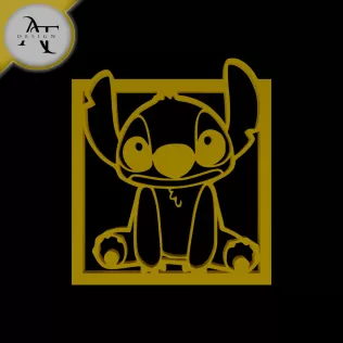 Stitch - Silhouette - 2D Wall Art Decor