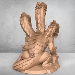 Monster Dragon Sculpture - Model thumbnail 2