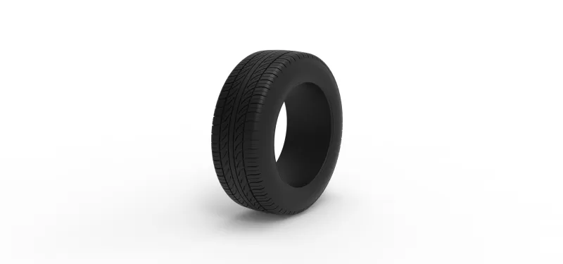 Race tire 8 Scale 1:25 - Model preview 2