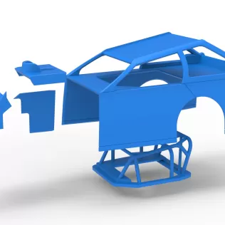 Shell of Mod Lite Race car Version 2 Scale 1:25 - Model thumbnail 17