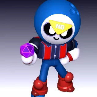 Meeple Brawl Stars Fan Art - Model thumbnail 5