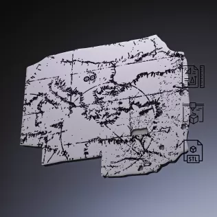 Cortona Chart Map #RoZ - Model thumbnail 1