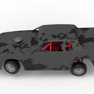 IMCA Stock car while turning Scale 1:25 - Model thumbnail 10