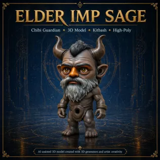 Mythic Horned Guardians – Fantasy Character Collection Kitbash - Model thumbnail 8