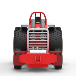 Fun short Pro Stock Pulling Tractor Version 4 Scale 1:25 - Model thumbnail 5