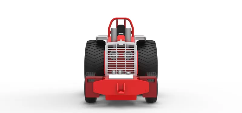 Fun short Pro Stock Pulling Tractor Version 4 Scale 1:25 - Model preview 5