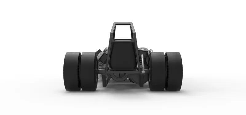 Vintage AWD Dragster Base Scale 1:25 - Model preview 16