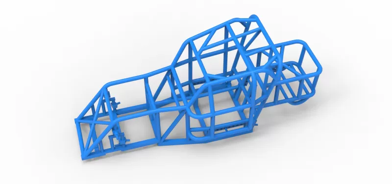 Frame of Mod Lite Race car Scale 1:25 - Model preview 2