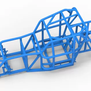 Frame of Mod Lite Race car Scale 1:25 - Model thumbnail 2