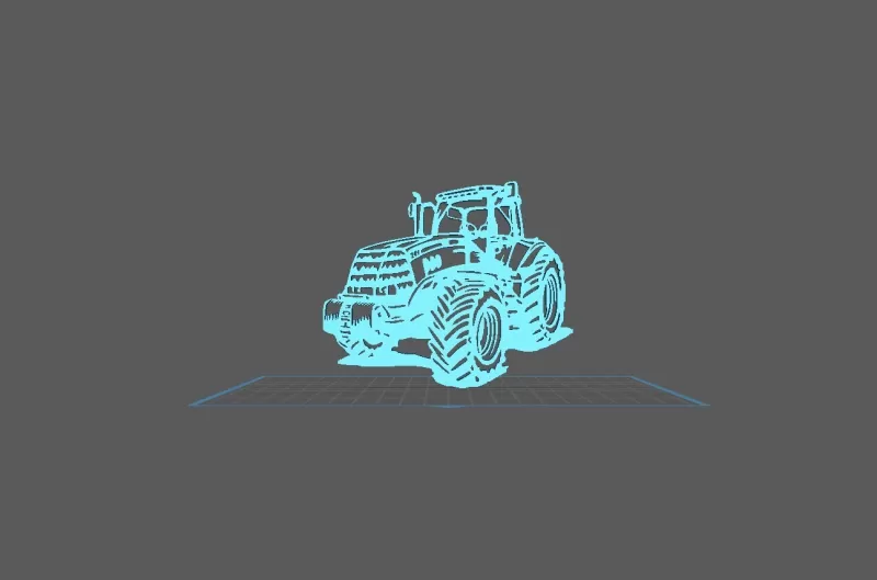 Tractor Case - IH Magnum 208 2011 Wall Art - Model preview 1