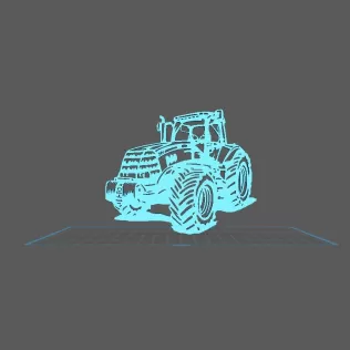 Tractor Case - IH Magnum 208 2011 Wall Art