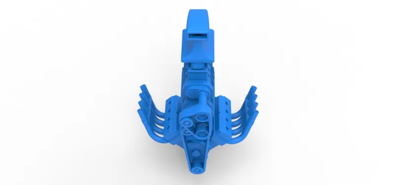 Engine V8 with double supercharger Version 8 Scale 1:25 - Model preview 6