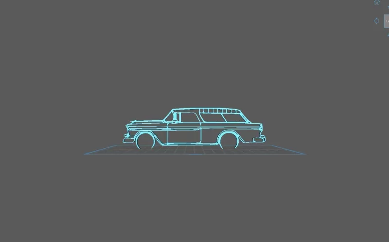 Chevrolet - Nomad 1955 Wall Art - Model preview 1