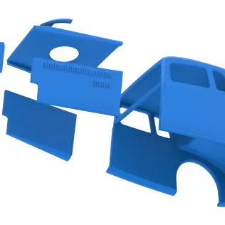 Shell of Canadian vintage modified stock car Scale 1:25 - Model thumbnail 16