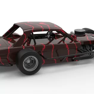 Vintage Asphalt Modified stock car V13 Scale 1:25 - Model thumbnail 20