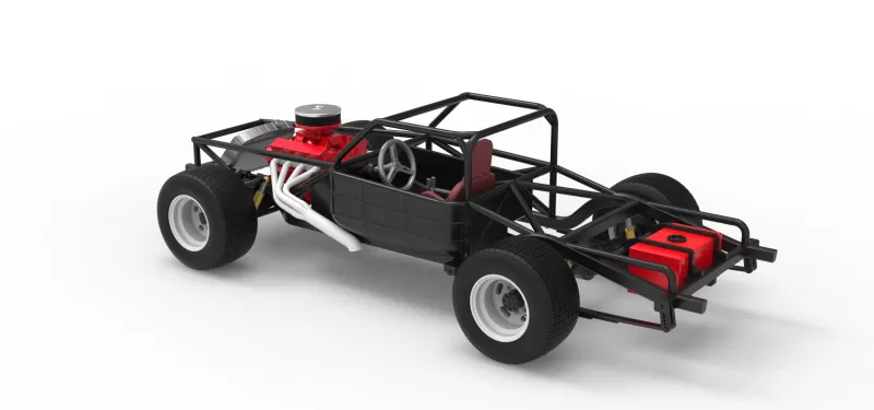 Vintage Semi-Late Model Stock Car Base Scale 1:25 - Model preview 12