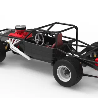 Vintage Semi-Late Model Stock Car Base Scale 1:25 - Model thumbnail 12