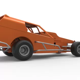 Vintage Dirt Modified stock car Version 3 Scale 1:25 - Model thumbnail 21