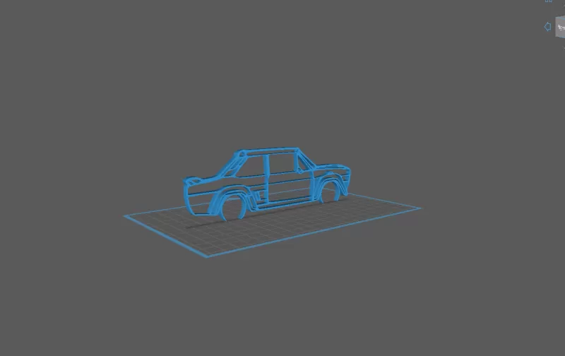 Fiat - 131 Classic Wall Art - Model preview 1