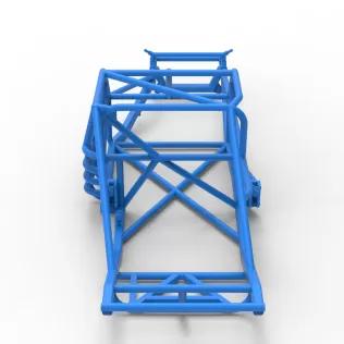 Frame of Vintage Asphalt Modified stock car Version 3 Scale 1:25 - Model thumbnail 13