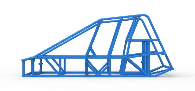 Frame of Experimental Pavement Silver Crown Car Scale 1:25 - Model preview 6