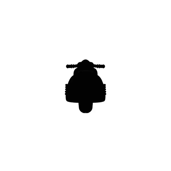 Retro Vespa Scooter Toy Bike Miniature Decorative Model - Model preview 2