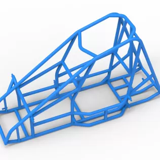 Frame of Quarter Midget Scale 1:16 - Model thumbnail 2