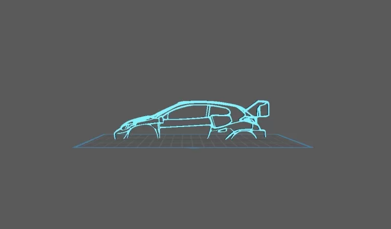 Toyota - Yaris GR Rally Wall Art - Model preview 1