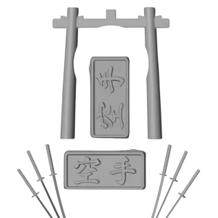 Samurai Karate Trophy – Premium 3D Model - Model thumbnail 14