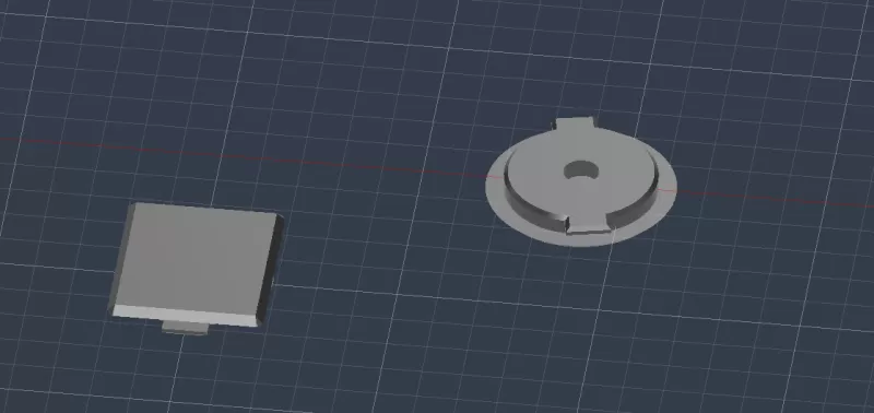 BMW E36 headlight washer cap - Model preview 8