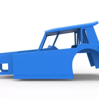 Shell of Vintage Dirt Modified stock car Version 6 Scale 1:25 - Model thumbnail 6