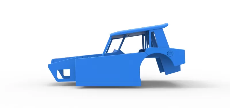 Shell of Vintage Dirt Modified stock car Version 6 Scale 1:25 - Model preview 6