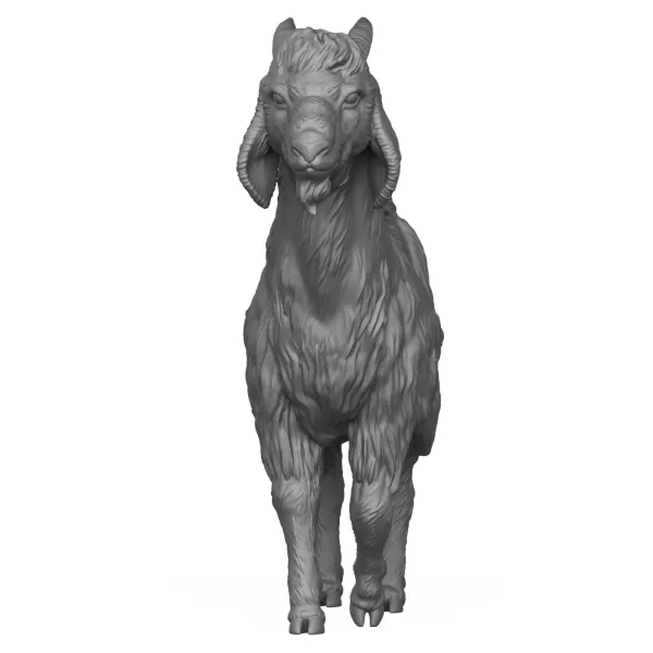 3D Printable Goat - Model preview 2