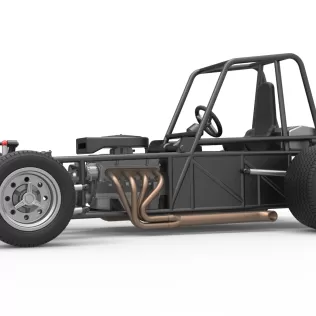 Vintage Dirt Modified stock car Base Version 4 Scale 1:25 - Model thumbnail 2