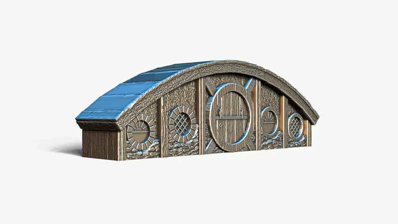 Hobbit House Facade 2 #RoZ - Model preview 2