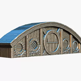 Hobbit House Facade 2 #RoZ - Model thumbnail 2