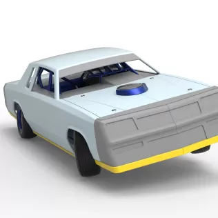 IMCA Stock car while turning Version 2 Scale 1:25 - Model thumbnail 26