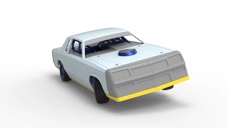 IMCA Stock car while turning Version 2 Scale 1:25 - Model preview 26