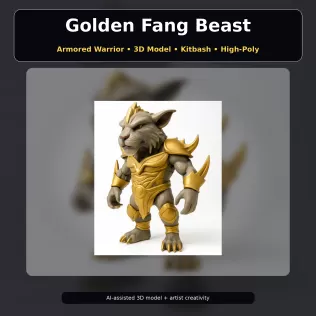 Fantasy Character Pack – Cute High-Poly Kitbash Creatures - Model thumbnail 14