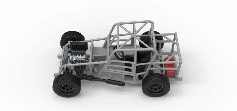 Dwarf car Base Version 2 Scale 1:25 - Model preview 10