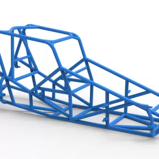Frame of Silver Crown Car Version 3 Scale 1:25 - Model thumbnail 17