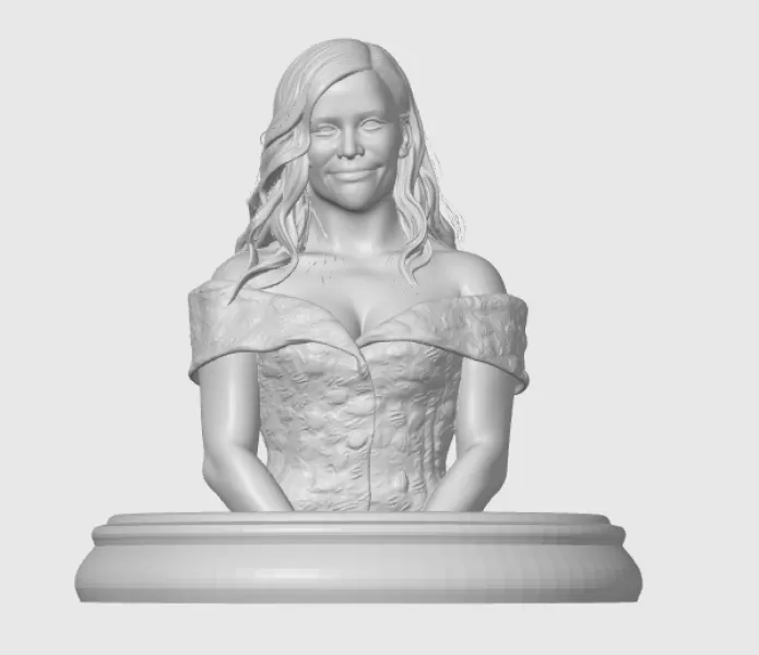Reese Witherspoon 3D Bust - Model preview 3