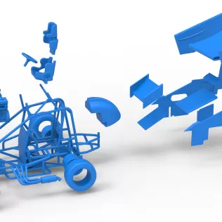 New Zealand Minisprint while turning Scale 1:25 - Model thumbnail 28